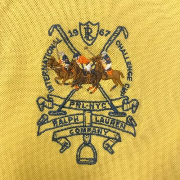 Polo Ralph Lauren Polo Shirt Men's L 3 Triple Pony International Challenge Cup - Picture 3 of 9